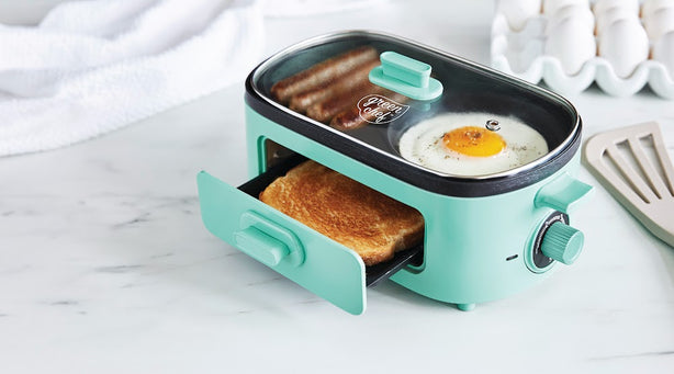 GreenChef 3-in-1 Breakfast Maker – Turquoise