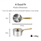 La Gourmet Pro Collection Aureon 16cm Saucepan with Glass Lid