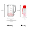 La Gourmet Bundle Deal - Shogun Ceragan SG60 28 cm Wok + 1.8L Seamless Electric Kettle + 600ML Tritan Bottle