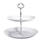 La Gourmet Pearl Luxe 2 Tier Cake Stand - White