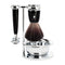 MUHLE Rytmo, Resin Black, Shaving Set with bowl, Safety Razor & Black Fibre Shaving Brush
