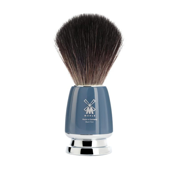 MUHLE Rytmo, High-Grade Resin Petrol, Black Fibre Shaving Brush