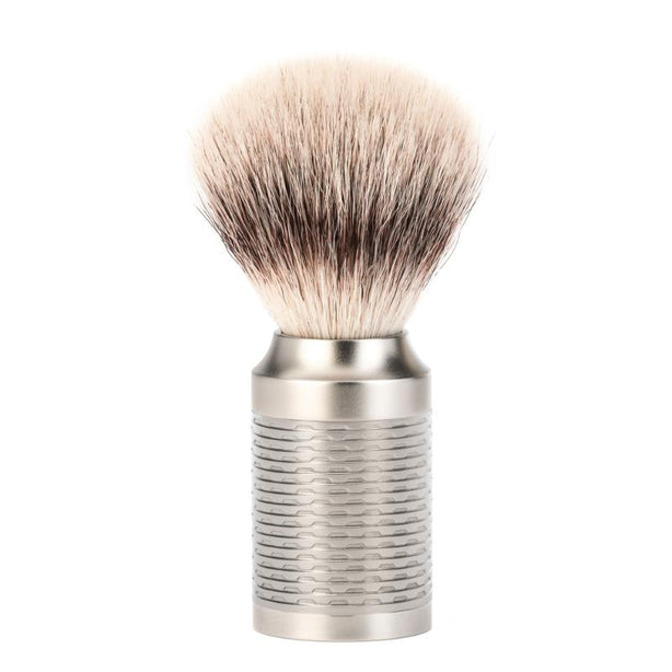MUHLE Rocca, Stainless Steel Silver, Silvertip Fibre® Shaving Brush