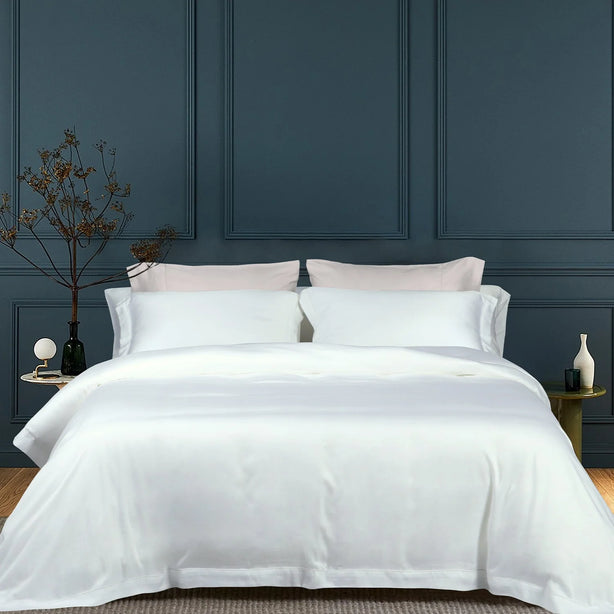 Bellami Heirloom 1200TC Tencel Bedding Set Hemstitch Luxury Cooling Bedsheets