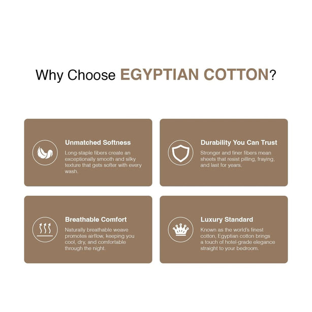 Bellami Hotel De Luxe Speedy Egyptian Cotton Bedding Set with Triple Embroidery Stitch