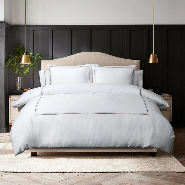 Bellami Hotel De Luxe Speedy Egyptian Cotton Bedding Set with Triple Embroidery Stitch