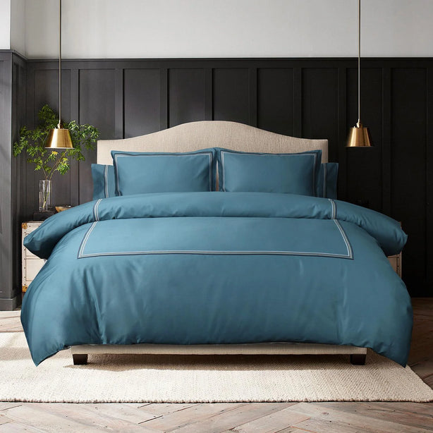 Bellami Hotel De Luxe Speedy Egyptian Cotton Bedding Set with Triple Embroidery Stitch