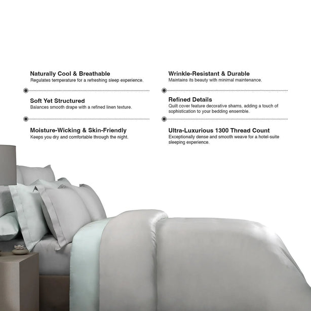 Bellami Heirloom Classic - Hemstitch Tencel Pro 1300TC Chris Bed Set