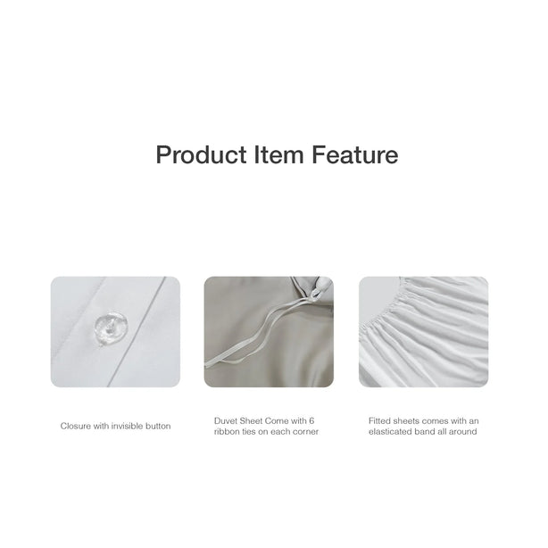 Bellami Trinity Inmost Light CV BambooPro Bedding Set Cooling Soft Luxury Bedsheets