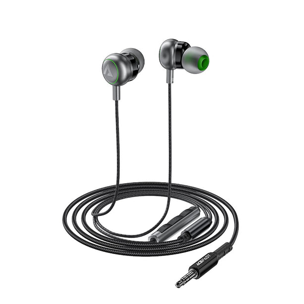 Acefast L4 3.5mm In-Ear Wired Earphones With Mic - Black