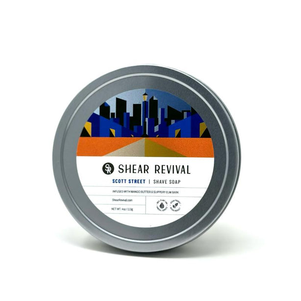 Shear Revival Scott Street Shave Soap - Bay & Lime 113g