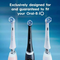 Oral-B iO Advance Clean Toothbrush Heads, Black, Pack of 2 Counts