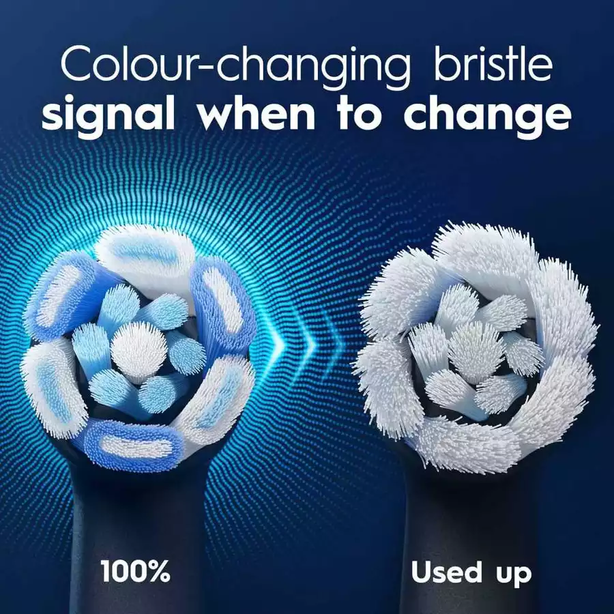 Oral-B iO Advance Clean Toothbrush Heads, White, Pack of 2 Counts