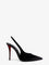 Christian Louboutin Miss Z patent leather slingback décolleté - Black