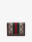 Gucci GG Supreme canvas and leather wallet - Acero