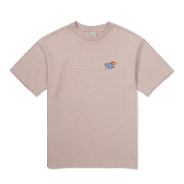 BT21 Women Graphic Short Sleeve T-Shirt Light Pink(International Shipping)