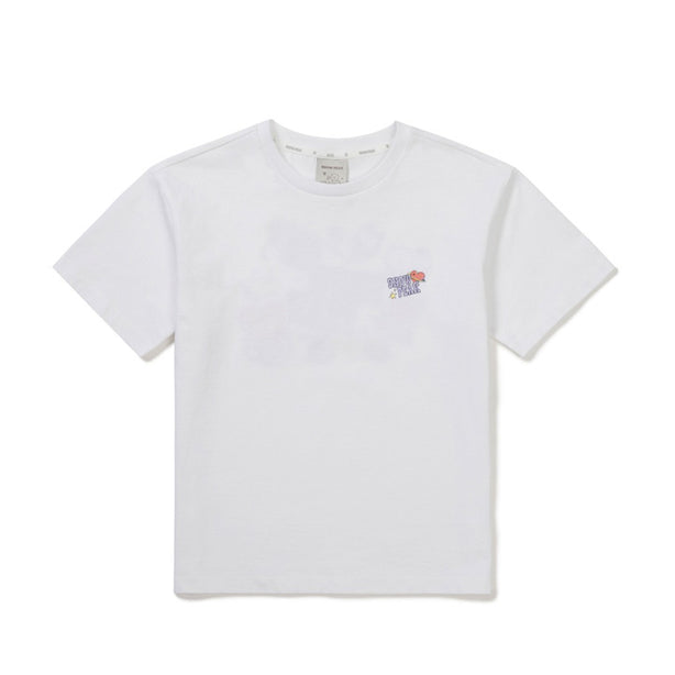 BT21 Kids Graphic Short Sleeve T-Shirt Light White(International Shipping)