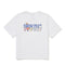 BT21 Women Semi Crop Short Sleeve T-Shirt White(International Shipping)