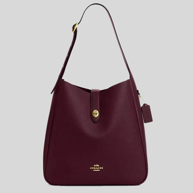 COACH Hadley Large Shoulder Bag Dark Wine RS-CCD65
