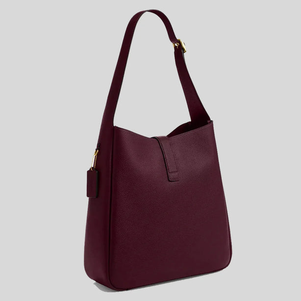 COACH Hadley Large Shoulder Bag Dark Wine RS-CCD65