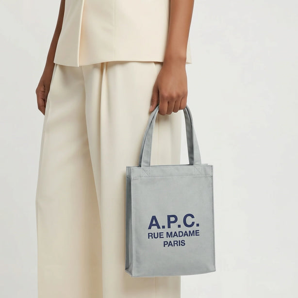 A.P.C. Lou Rue Madame Small Tote Bag Blue RS-COHMN-M67065