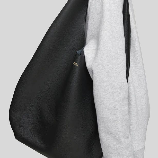 A.P.C. Le Neige Grained Leather Bag Black RS-PXCBC-F67008
