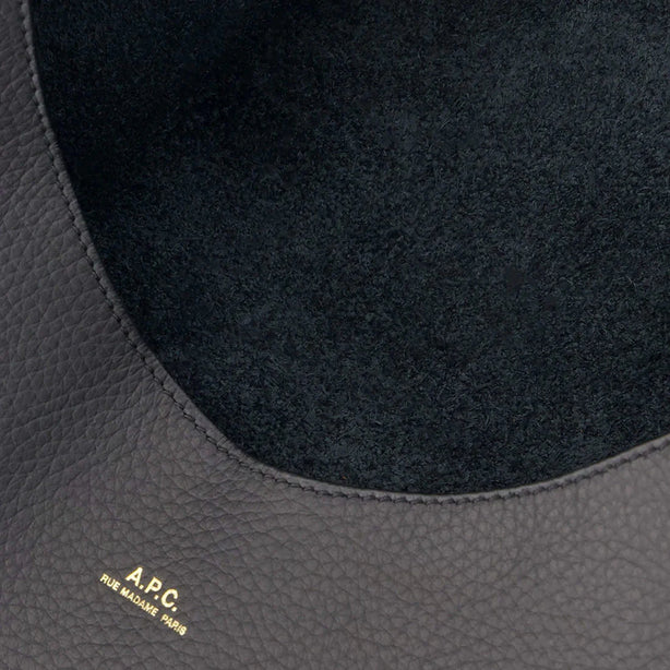 A.P.C. Le Neige Grained Leather Bag Black RS-PXCBC-F67008