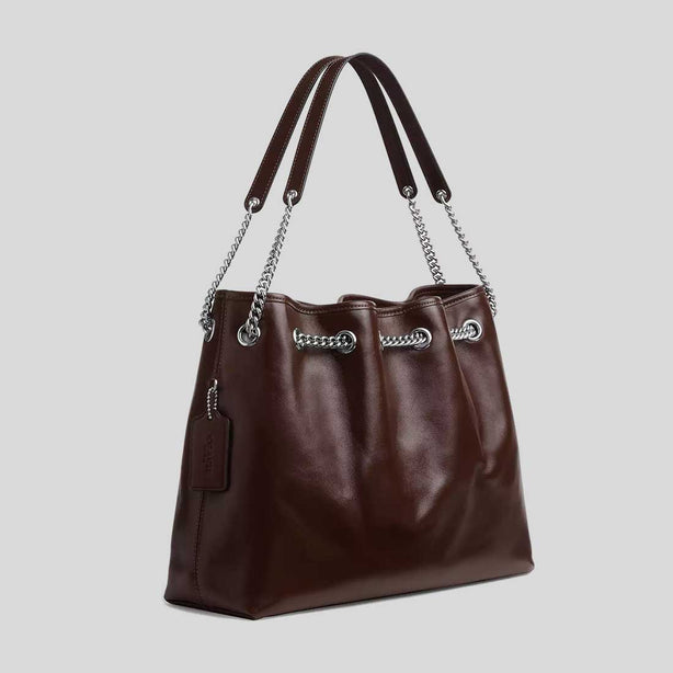 COACH Evelyn Shoulder Bag Maple RS-CCZ79