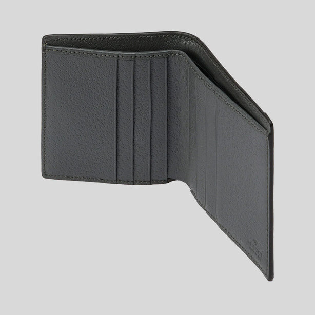 GUCCI Ophidia GG Supreme Print Bi-Fold Wallet Grey RS-732016