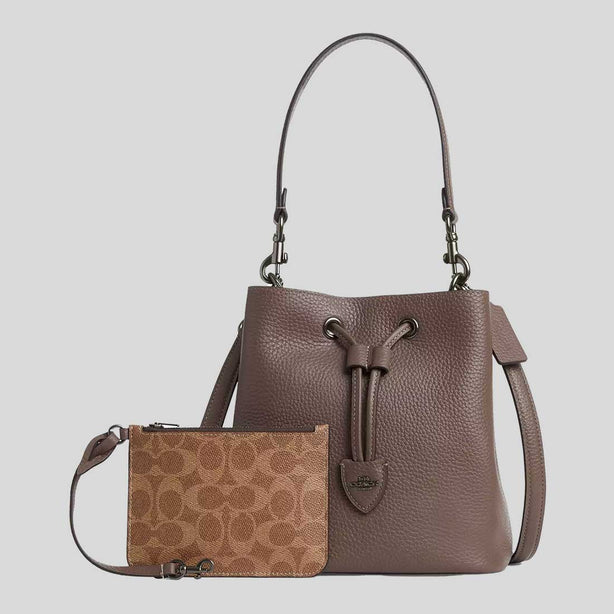 COACH Rowan Bucket Bag Dark Stone RS-CBH06