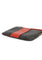 Coach Corner Zip Wristlet In Signature Canvas With Stripe - Walnut/Bold Red