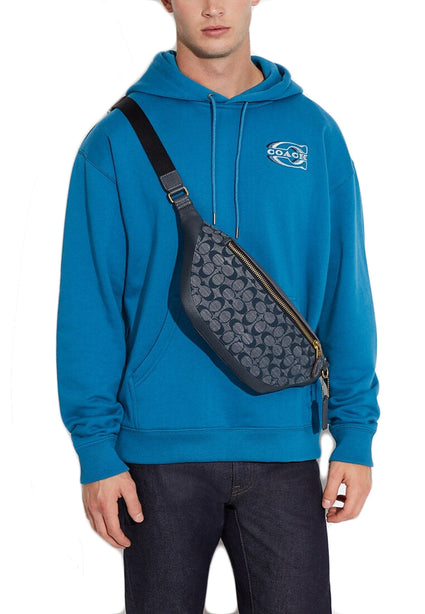 Coach Warren Belt Bag In Signature Chambray - Denim