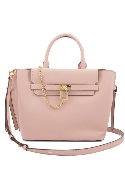 Michael Kors Hamilton Legacy Small Leather Belted Satchel - Soft Pink