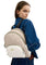 Coach Court Backpack In Blocked Signature Canvas - Sand White