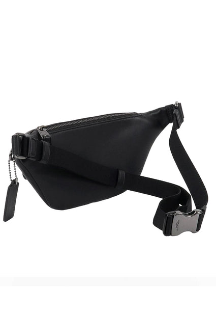 Coach Mens Warren Mini Belt Bag In Signature Canvas - Charcoal Black