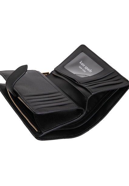 Kate Spade Carey Medium Compartment Bi-fold Wallet - Black