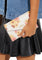 Coach Envelope Clutch Crossbody With Floral Cluster Print - White