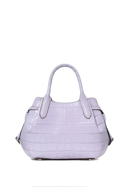 Kate Spade Dumpling Croc Embossed Mini Satchel - Lavender Cream