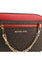 Michael Kors Jet Set Item Signature Large Chain Crossbody Bag - Dark Brown/Red