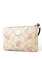Coach Corner Zip Wristlet In Signature Canvas With Floral Print - Light Brown
