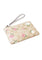 Coach Corner Zip Wristlet In Signature Canvas With Floral Print - Light Brown