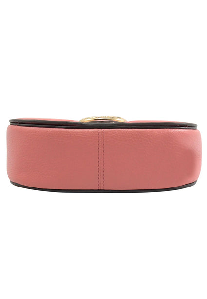 Coach [CLEARANCE] Coach Georgie Saddle Bag In Colorblock - Faded Blush