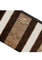 Coach Large Corner Zip Wristlet In Signature Jacquard With Stripes - Brown/Black/White
