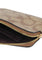 Coach Corner Zip Wristlet in Signature Canvas - Khaki/Black