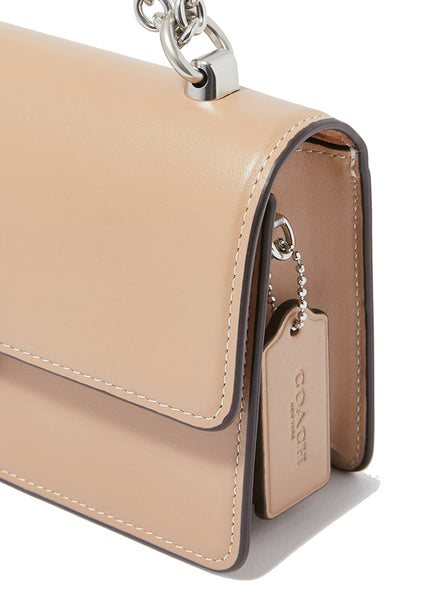 Coach Eliza Flap Crossbody Bag - Beige