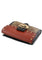 Coach Georgie Small Wallet In Colorblock Signature Canvas With Rivets - Brown/Terracotta