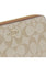 Coach Long Zip Around Wallet in Signature Canvas - Light Brown/Brown