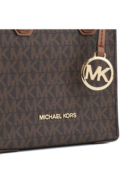 Michael Kors Mercer Extra-Small Signature Crossbody Bag - Brown