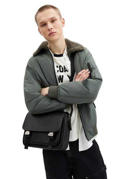 Coach Mens Racer Messenger Bag - Black