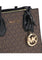 Michael Kors Mercer Medium Messenger Signature Crossbody Bag - Dark Brown/Black
